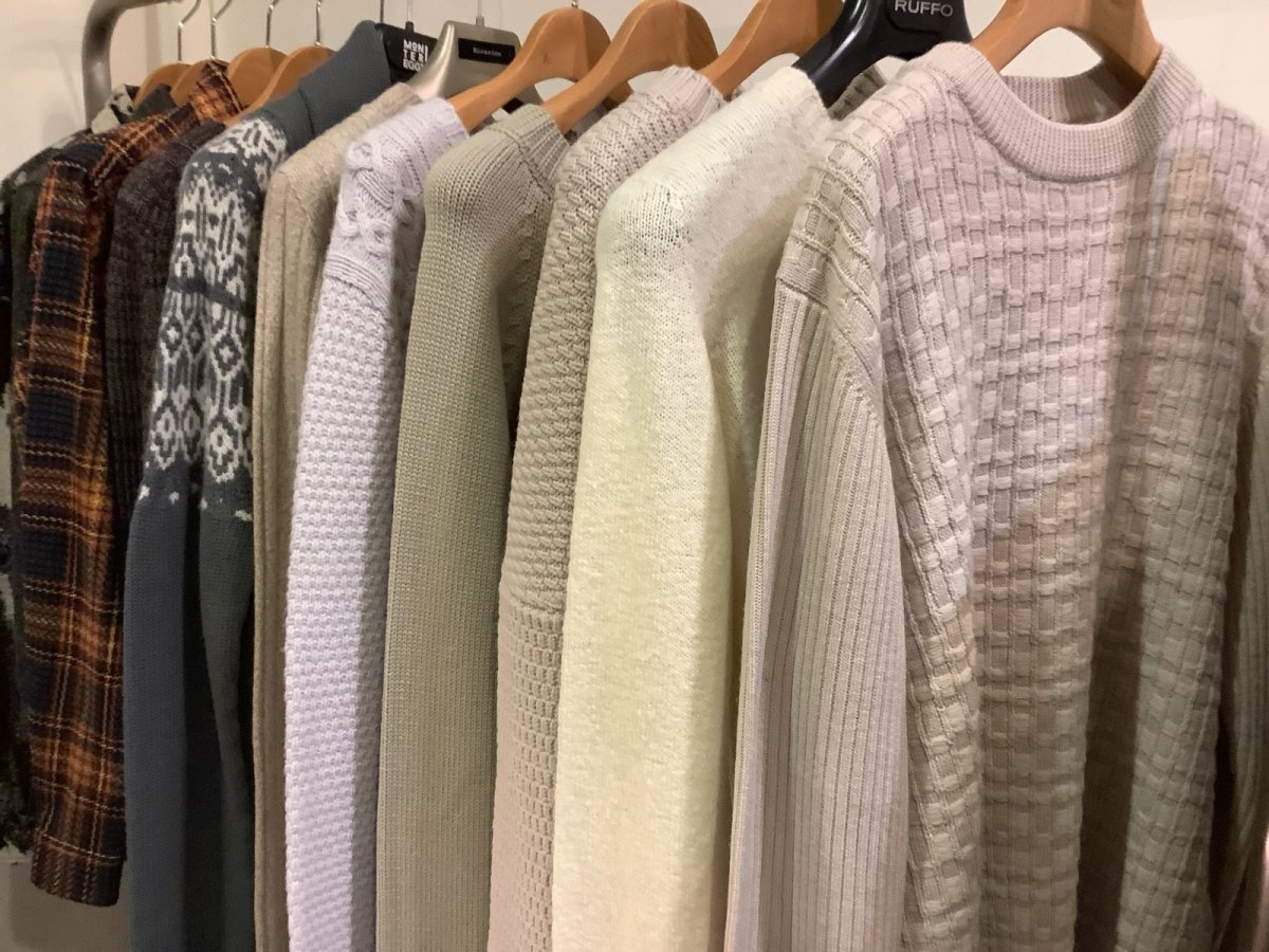 画像2: men'sニットI🇮🇹 カシミヤ＆ウールのオシャレニット (2)