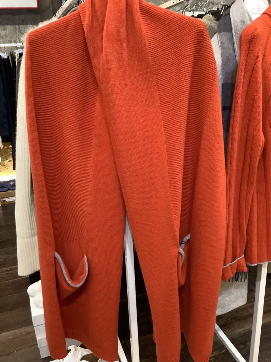 画像3: Rica Rica オリジナル🇮🇹 ポケット付きストールがオシャレなカシミヤ&ウールの暖かい柔らかニット　 (3)