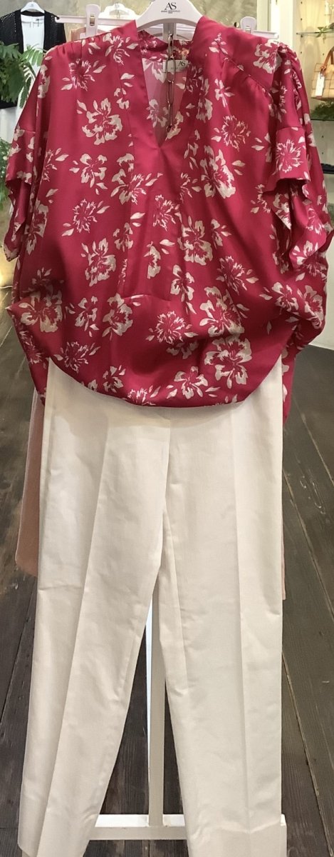画像1: 🇮🇹ANNA SERAVALLI  華やかトップス🌺 (1)