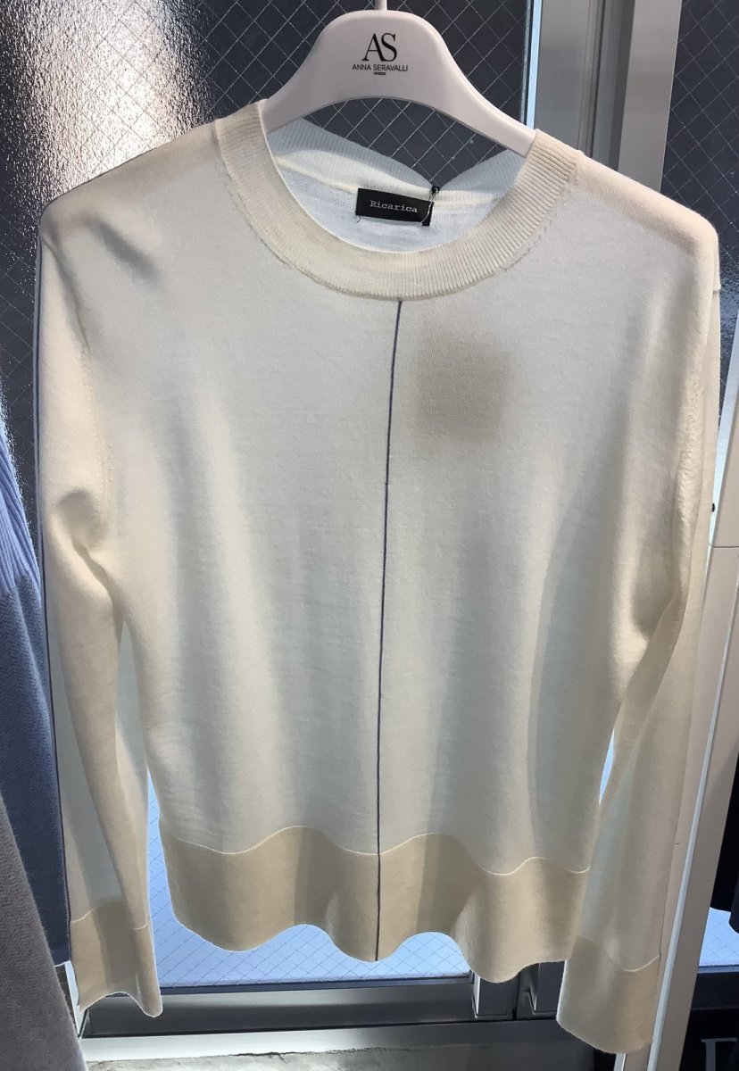 画像3: 秋🍂にオススメ薄手キレイ色🇮🇹100%メリノウールのニット (3)