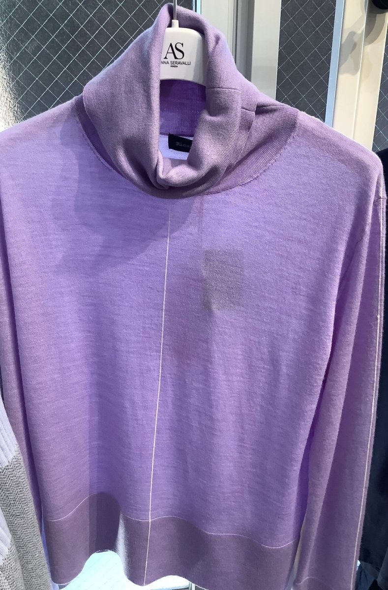 画像2: 秋🍂にオススメ薄手キレイ色🇮🇹100%メリノウールのニット (2)